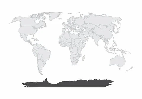 The world map illustration Stock Illustration