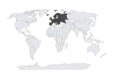 The world map illustration Stock Illustration