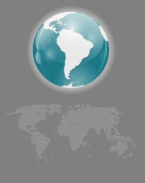 World Map Illustration Stock Illustration