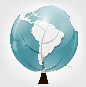 World Map Illustration Stock Illustration