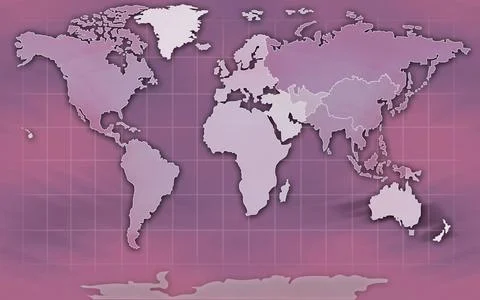 World Map Illustration Stock Illustration