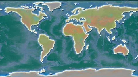 World Map Illustration Stock Illustration