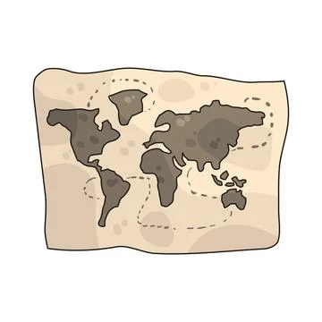 World Map illustration Stock Illustration