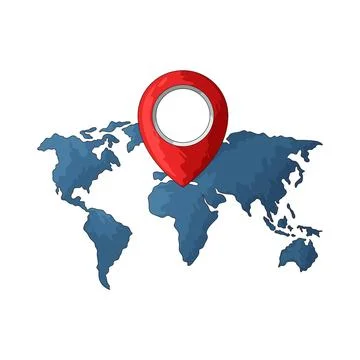 World Map illustration Stock Illustration