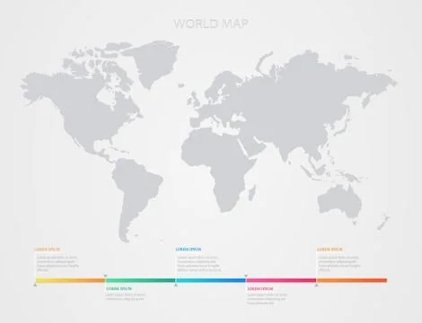 World map illustration vector. Perfect for business concepts, backgrounds Stock Illustration