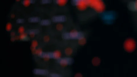 World map info of the spread of the virus Stock Footage 126605043