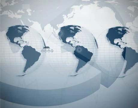 World map interface 스톡 일러스트