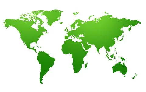 World map isolated Stock Illustration