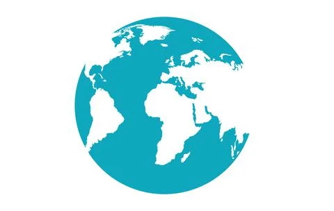 World map isolated Stock Illustration