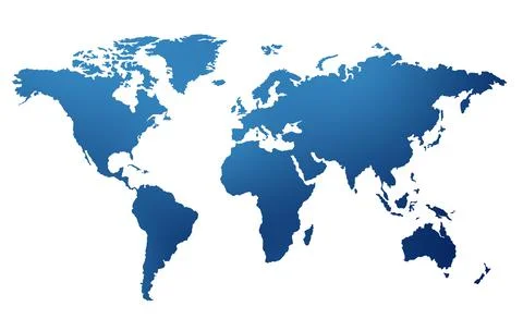 World map isolated Stock Illustration
