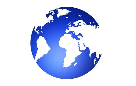 World map isolated Stock Illustration