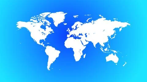 World Map isolated Stock Illustration