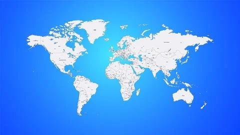 World Map isolated. Stock-Illustration