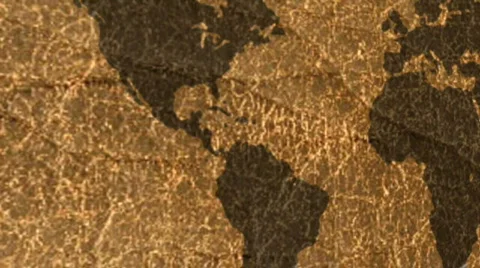 World Map Leather 動画素材 596669