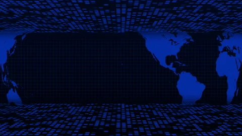 World Map with Line Connection Worldwide Stock Footage 345293420