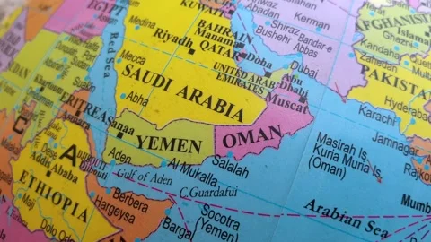 World map Middle East map Asia Africa and Russia Ukraine map Video stock 274527313