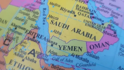World map Middle East map Asia Africa and Russia Ukraine map 스톡 동영상 274529690