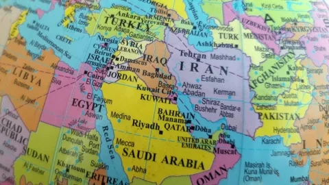 World map Middle East map Asia Africa and Russia Ukraine map 스톡 동영상 274529996