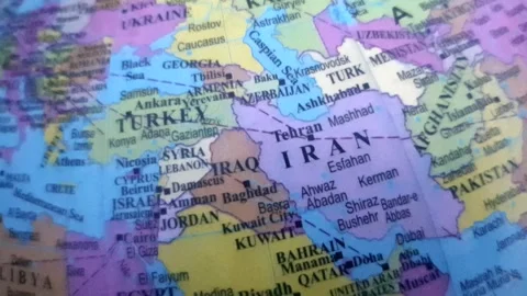 World map Middle East map Asia Africa and Russia Ukraine map 스톡 동영상 281937923