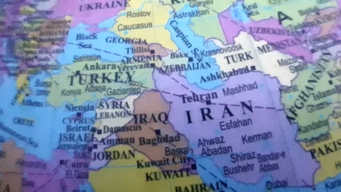 World map Middle East map Asia Africa and Russia Ukraine map 스톡 동영상 281937926