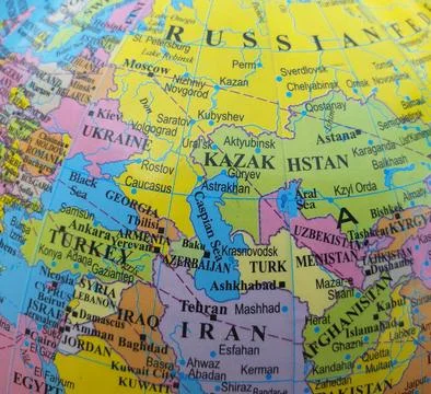 World map, middle east map, africa map, asia map, europe map, Iran map Stock Photos