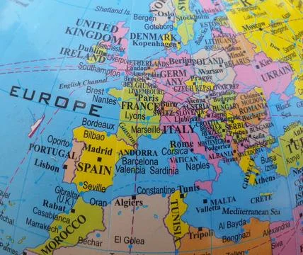 World map, middle east map, africa map, asia map, europe map, Iran map Stock Photos