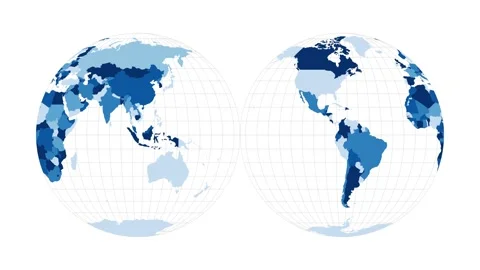 World Map. Mollwe... Stock Footage 225648160