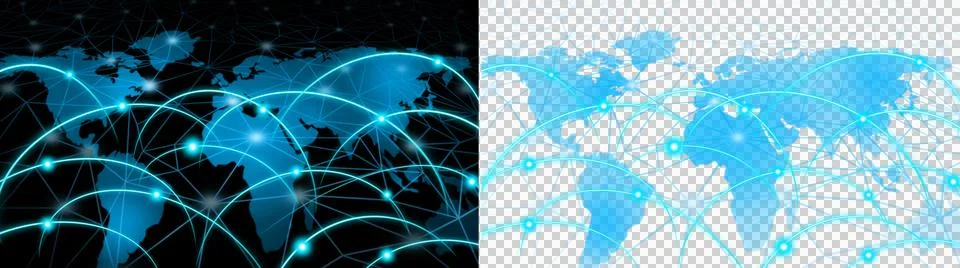 World map network backround Stock Illustration