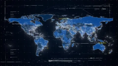 World Map News Background | Stock Video | Pond5