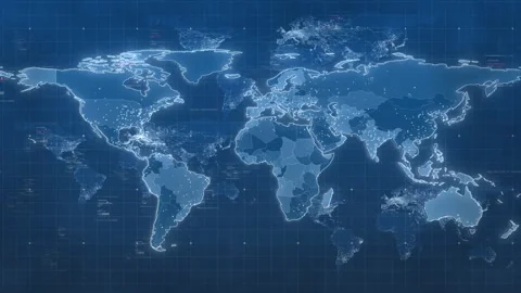 World Map News Background Stock Footage 328286108