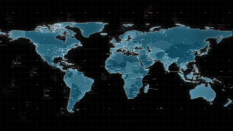 World Map News Background Stock Footage 328286120