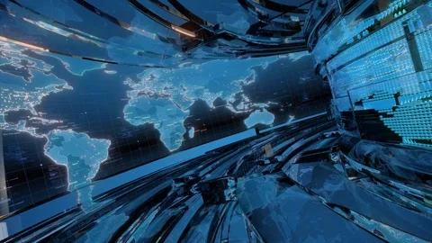 World Map News Background Stock Footage 328286144
