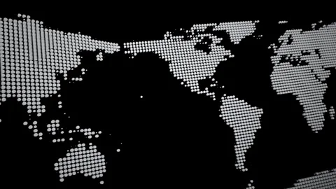 World Map News Background Stock Footage 335794665