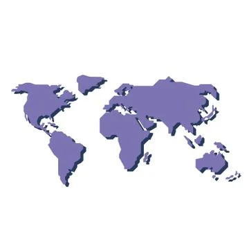 World map paper. Vector illustration. Stock Illustration