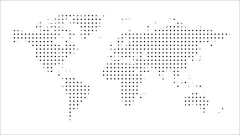 World Map pattern dots on isolated background Stock Illustration