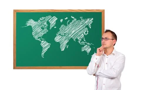 World map Foto stock