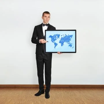 World map Foto stock