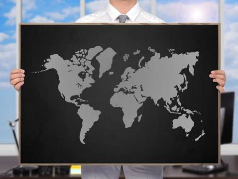 World map Foto stock