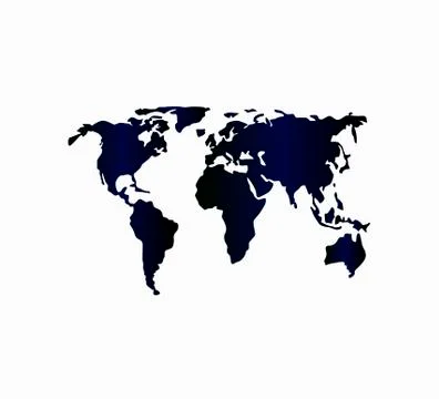 World map pictogram flat design Stock Illustration