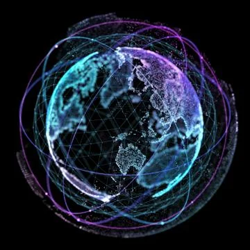 World map point, line, composition, representing the global, Global network Illustrazione stock