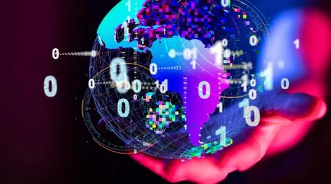 A World map point, line, composition, representing the global, Stock Photos