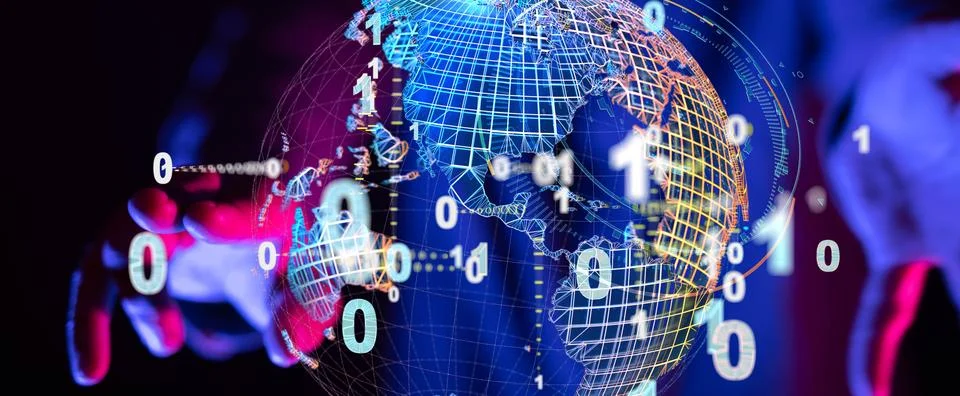 A World map point, line, composition, representing the global, Stock Photos