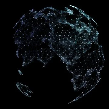 World map point, line, representing the global, network connection. Stock Illustration