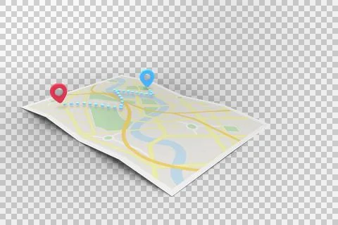 World map with pointers Illustrazione stock