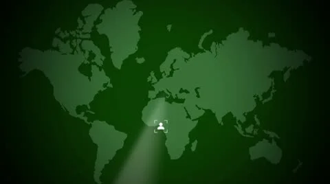 World map radar Stock Footage 10727195