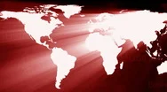 World Map Red Perspektif Stock Footage
