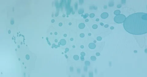World map representing the density of population for each country Stock Footage 321758427