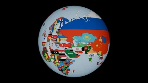 World Map rotation animation 4k . Stock Footage 307591984