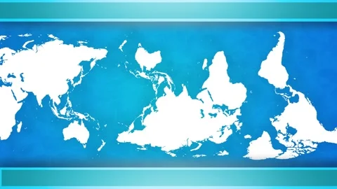 World map seamless loop with blue textured attractive background Stock Footage 135977092