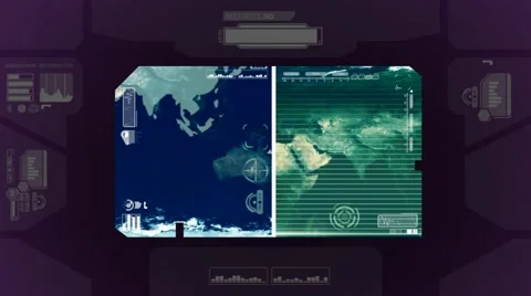 World Map Searching Information - pink 02 Stock Footage 61527043